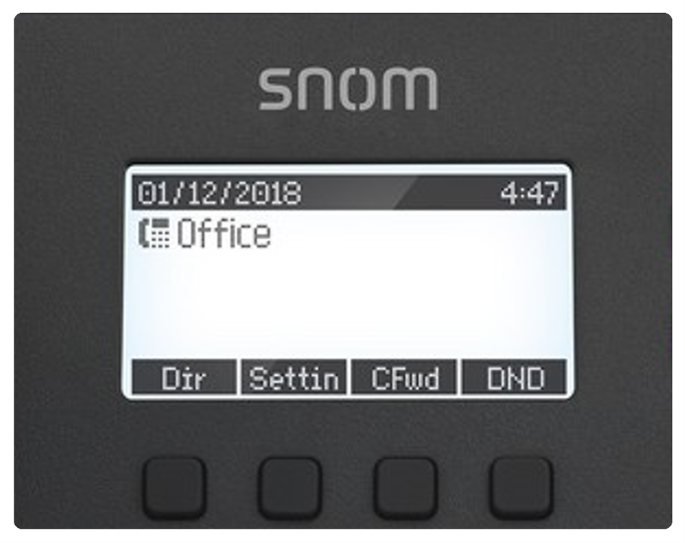 snom D120 - صفحه نمایش تلفن ویپ اسنوم آلمان